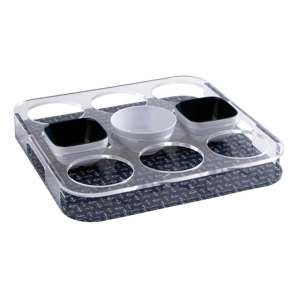 Marine Business Party Tray Silber von Marine Business