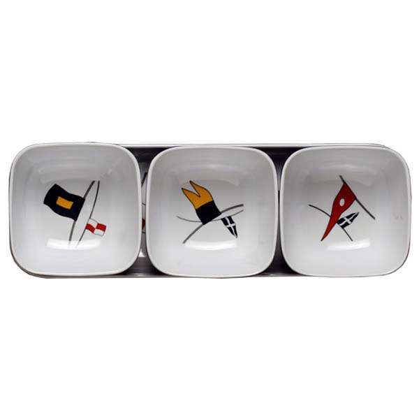 Marine Business Regata Snacks Bowl 4 Units Weiß von Marine Business