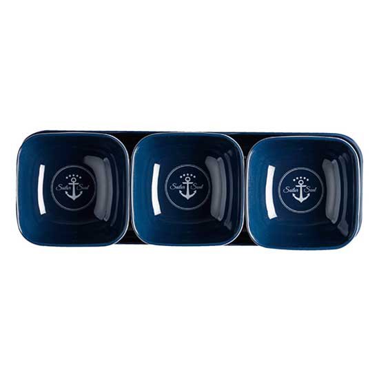 Marine Business Sailor Snacks Bowl 4 Units Blau von Marine Business