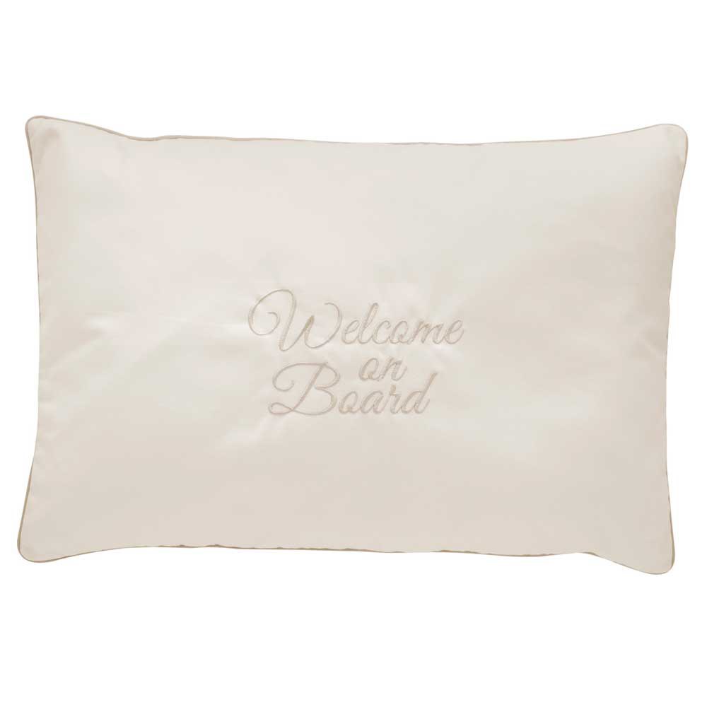 Marine Business Santorini Welcome On Board Pillow Beige 40 x 60 cm von Marine Business