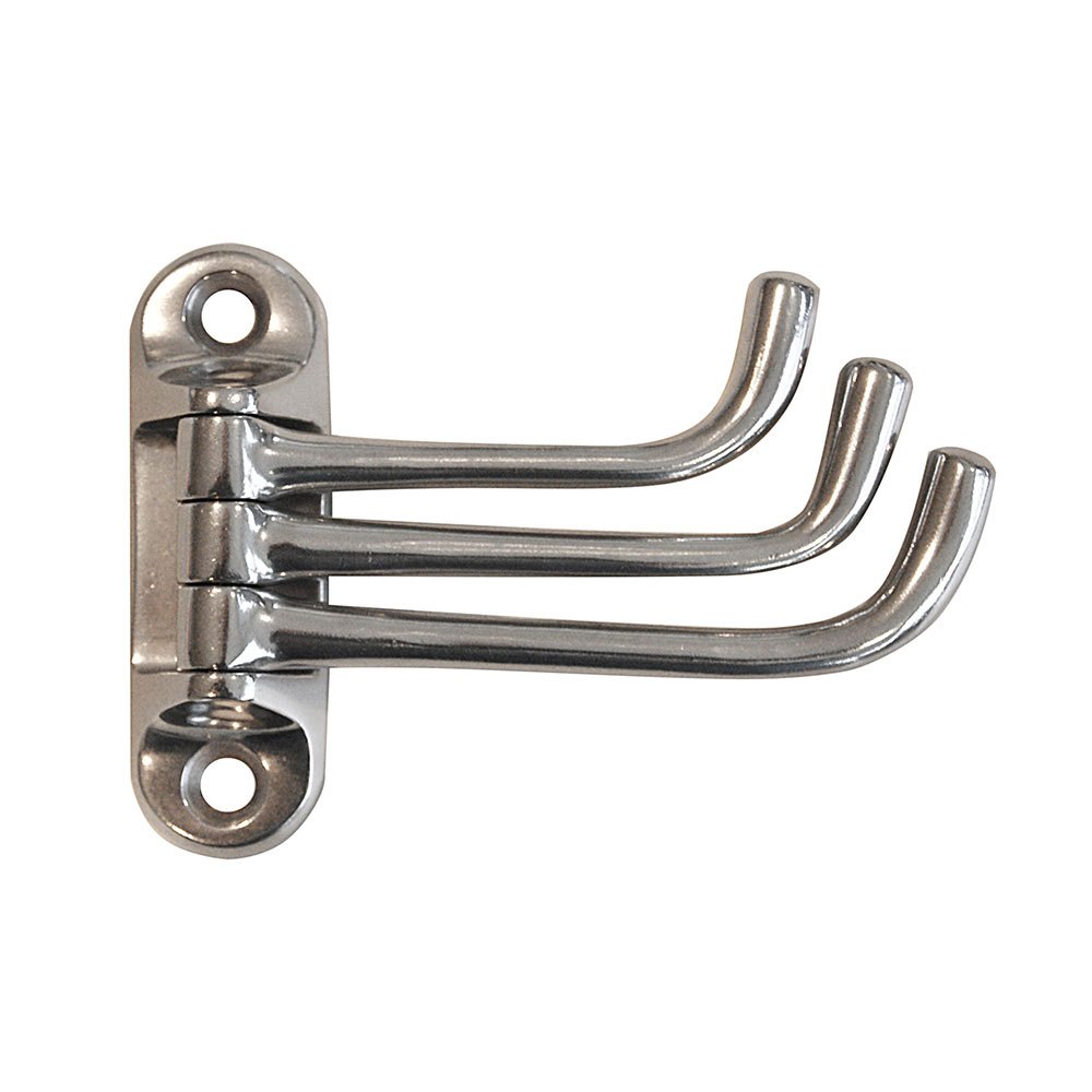 Marine Town 3 Supports Clothes Hook Silber 100 x 25 x 106 mm Marine Town 3 Supports Clothes Hook Silber 100 x 25 x 106 mm von Marine Town