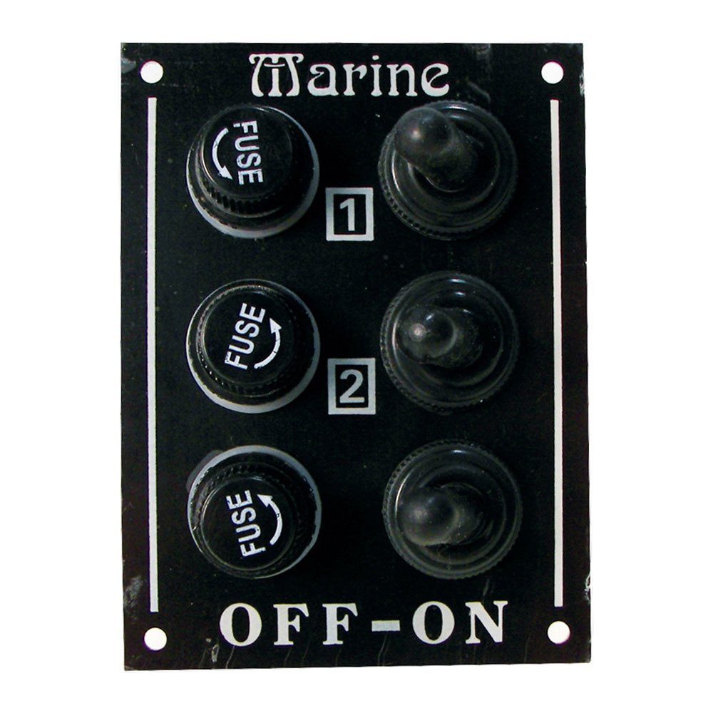 Marine Town Fuse Holder 3 Switches Electric Panel Silber 95 x 70 mm von Marine Town