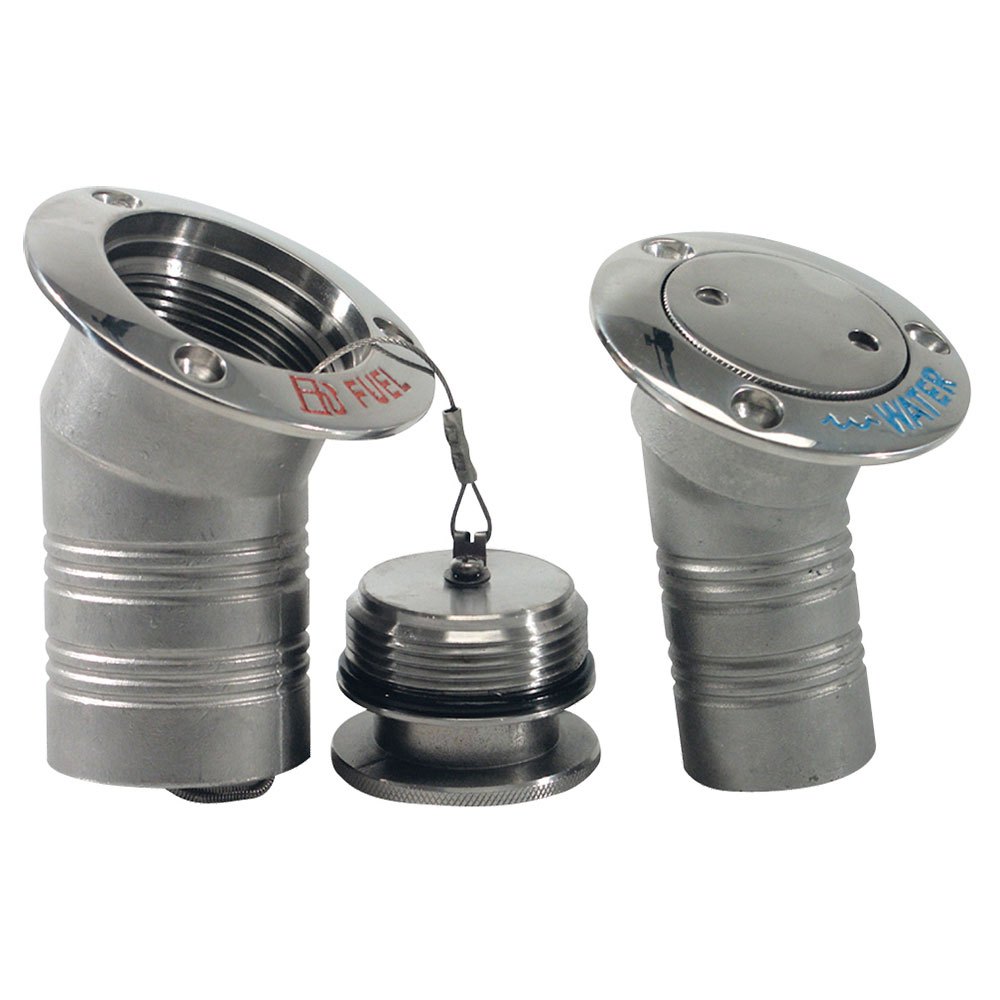 Marine Town Stainless Steel Inclined Fuel Deck Filler Silber 50 mm Marine Town Stainless Steel Inclined Fuel Deck Filler Silber 50 mm von Marine Town
