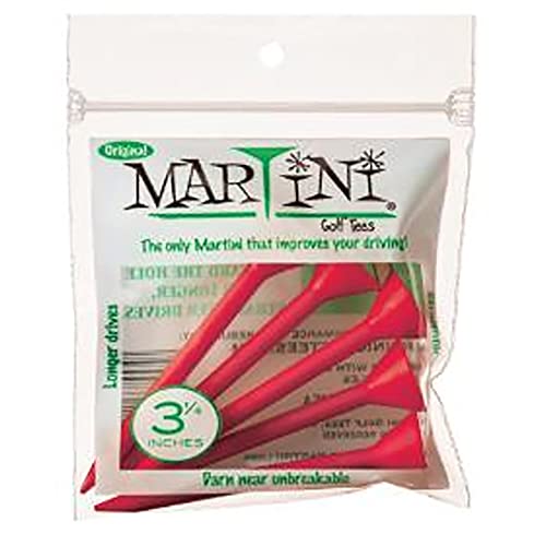 Martini Step-Up Golftees, Rot, 9 cm, 5 Stück Martini Step-Up Golftees, Rot, 9 cm, 5 Stück von Marini Golf Tees