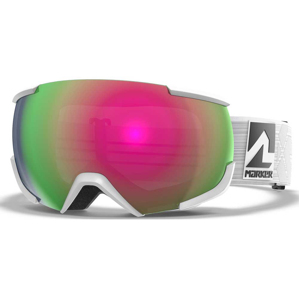 Marker 16:10+ Otg Ski Goggles Weiß Pink Plasma Mirror/CAT3+Clarity Mirror/CAT1 von Marker