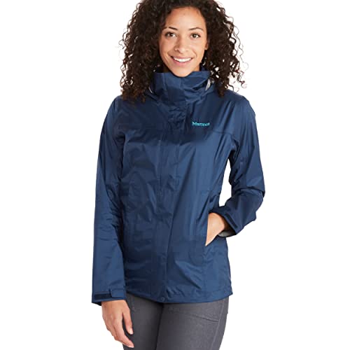 Marmot Damen PreCip Eco Jacket, Wasserdichte Regenjacke, winddichter Regenmantel, atmungsaktiv, faltbarer Hardshell Windbreaker, ideal zum Fahrradfahren & Wandern von Marmot