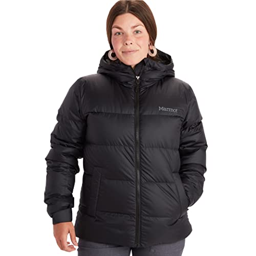 Marmot Damen Ultra-leichte Daunenjacke, 700 Fill-power, Warme Outdoorjacke, Wasserabweisend, Winddicht Wm's Guides Down Hoody, Black, L, 79300 Marmot Damen Ultra-leichte Daunenjacke, 700 Fill-power, Warme Outdoorjacke, Wasserabweisend, Winddicht Wm's Guides Down Hoody, Black, L, 79300 von Marmot