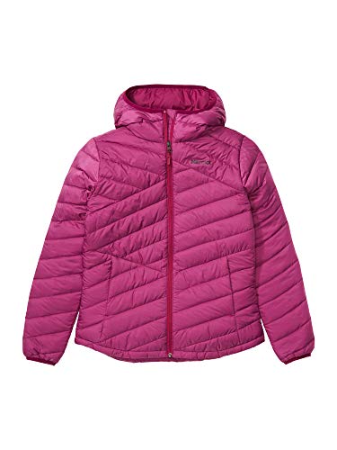 Marmot Damen Ultra-leichte Daunenjacke, 700 Fill-power, Warme Outdoorjacke, Wasserabweisend, Winddicht Wm's Highlander Hoody, Wild Rose, S, 79360 von Marmot