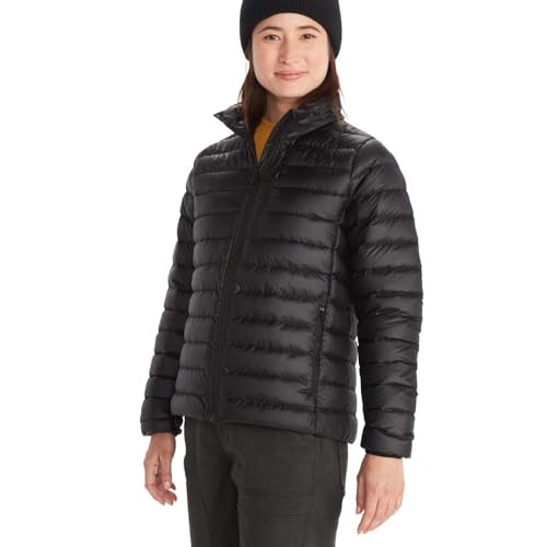 Marmot Damen Wm's Highlander Jacket, Leichte Daunenjacke, warme Winterjacke, wasserabweisende Steppjacke, winddichte Funktionsjacke, klein packbare Outdoorjacke, Black, M Marmot Damen Wm's Highlander Jacket, Leichte Daunenjacke, warme Winterjacke, wasserabweisende Steppjacke, winddichte Funktionsjacke, klein packbare Outdoorjacke, Black, M von Marmot
