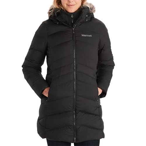 Marmot Damen Wm's Montreal Coat, Leichte Daunenjacke, wasserdichter Daunenparka, warmer Wintermantel, regendichte Winterjacke, winddichte Funktionsjacke mit Kapuze, Black, XS von Marmot