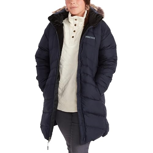 Marmot Damen Wm's Montreal Coat, Leichte Daunenjacke, wasserdichter Daunenparka, warmer Wintermantel, regendichte Winterjacke, winddichte Funktionsjacke mit Kapuze, Midnight Navy, XS von Marmot