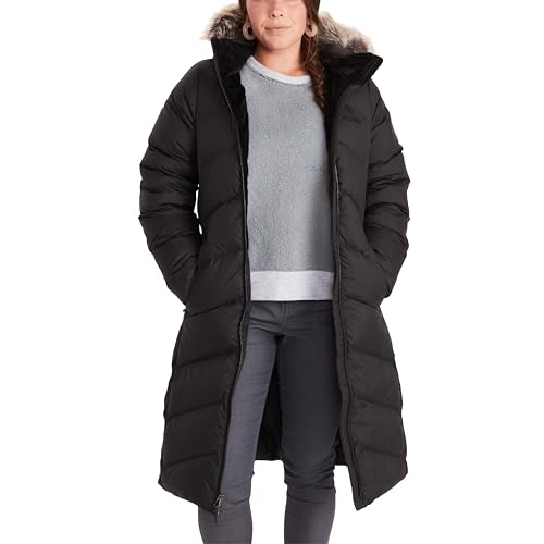 Marmot Damen Wm's Montreaux Coat, Leichte Daunenjacke, wasserdichter Daunenparka, warmer Wintermantel, regendichte Winterjacke, winddichte Funktionsjacke mit Kapuze, Black, XS von Marmot