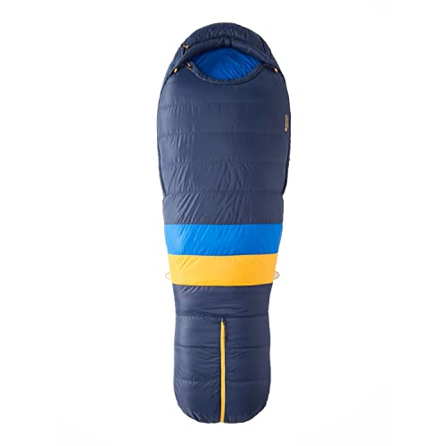 Marmot Damen Women's Ouray Long, Mumienschlafsack für Erwachsene, Entendaunen mit 650er Bauschkraft, extralang, sehr leicht und warm, 183 cm, geeignet bis -40 °C, Arctic Navy/Dark Azure, 183 cm Marmot Damen Women's Ouray Long, Mumienschlafsack für Erwachsene, Entendaunen mit 650er Bauschkraft, extralang, sehr leicht und warm, 183 cm, geeignet bis -40 °C, Arctic Navy/Dark Azure, 183 cm von Marmot