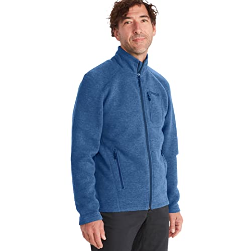 MARMOT Herrenjacke Drop Line | Leichter Pullover-Fleece, Indigoblau, Größe S von MARMOT