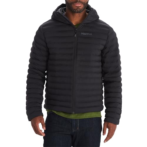 Marmot Herren Echo Featherless Hoody, Ultra-leichte isolierte Winterjacke, warme Outdoorjacke mit Kapuze, wasserabweisende Steppjacke, winddichte Funktionsjacke, klein packbar, Black, M Marmot Herren Echo Featherless Hoody, Ultra-leichte isolierte Winterjacke, warme Outdoorjacke mit Kapuze, wasserabweisende Steppjacke, winddichte Funktionsjacke, klein packbar, Black, M von Marmot