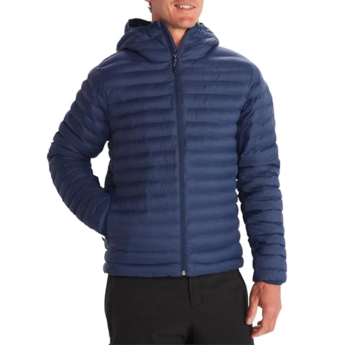 Marmot Herren Echo Featherless Hoody, Ultra-leichte isolierte Winterjacke, warme Outdoorjacke mit Kapuze, wasserabweisende Steppjacke, winddichte Funktionsjacke, klein packbar, Navy, S Marmot Herren Echo Featherless Hoody, Ultra-leichte isolierte Winterjacke, warme Outdoorjacke mit Kapuze, wasserabweisende Steppjacke, winddichte Funktionsjacke, klein packbar, Navy, S von Marmot