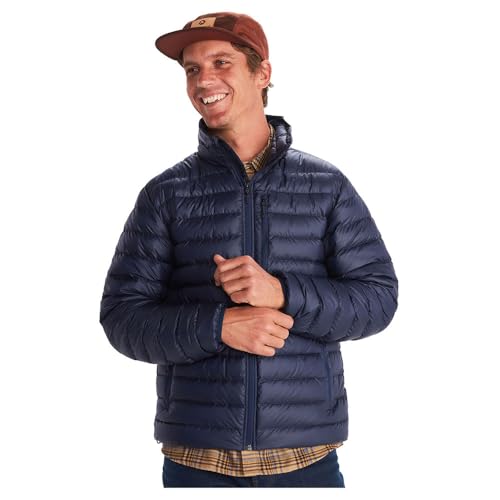 Marmot Herren Highlander Jacket, Leichte Daunenjacke, warme Winterjacke, wasserabweisende Steppjacke, winddichte Funktionsjacke, klein packbare Outdoorjacke, Arctic Navy, XL Marmot Herren Highlander Jacket, Leichte Daunenjacke, warme Winterjacke, wasserabweisende Steppjacke, winddichte Funktionsjacke, klein packbare Outdoorjacke, Arctic Navy, XL von Marmot