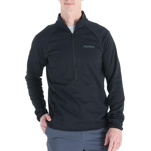 Marmot Herren Leconte Fleece 1-2 Zip, Warme Fleece-Jacke, Jacke mit 1-2-Zip Reißverschluss, atmungsaktiv, winddichte Weste, leicht zu packen, optimal für Wandern und als Midlayer, Black, M Marmot Herren Leconte Fleece 1-2 Zip, Warme Fleece-Jacke, Jacke mit 1-2-Zip Reißverschluss, atmungsaktiv, winddichte Weste, leicht zu packen, optimal für Wandern und als Midlayer, Black, M von Marmot