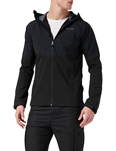 Marmot Herren Softshelljacke Funktions Outdoor Jacke, Wasserabweisend ROM, Black, S, 81800 von Marmot