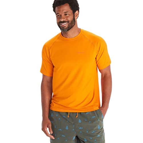 Marmot Herren Windridge SS, atmungsaktives Funktionsshirt, kurzarm Sportshirt, schnell trocknendes Fitness-Shirt, Orange pepper, M Marmot Herren Windridge SS, atmungsaktives Funktionsshirt, kurzarm Sportshirt, schnell trocknendes Fitness-Shirt, Orange pepper, M von Marmot