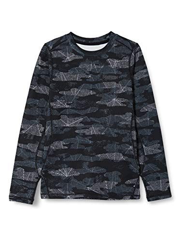 Marmot Kinder Midweight Harrier Crew Sweatshirt, Black Haze Camo, S von Marmot