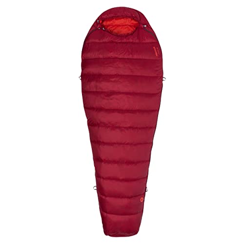 Marmot Micron 40, Daunen Mumienschlafsack, 650er Daunenfüllung, sehr leichter und warmer Schlafsack, Sienna Red/Tomato, LZ von Marmot