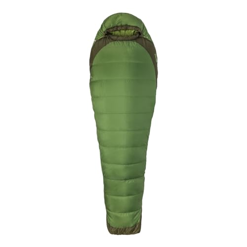 Marmot Trestles Elite Eco 30 Long, Mumienschlafsack, leichter Sommer Schlafsack, ideal zum Camping und Trekking, Vine Green/Forest Night, LZ von Marmot