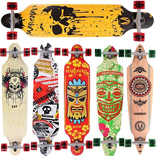 MARONAD Longboard DRIPPING SKULL drop through Race Cruiser ABEC 11 Skateboard MARONAD Longboard DRIPPING SKULL drop through Race Cruiser ABEC 11 Skateboard von Maronad
