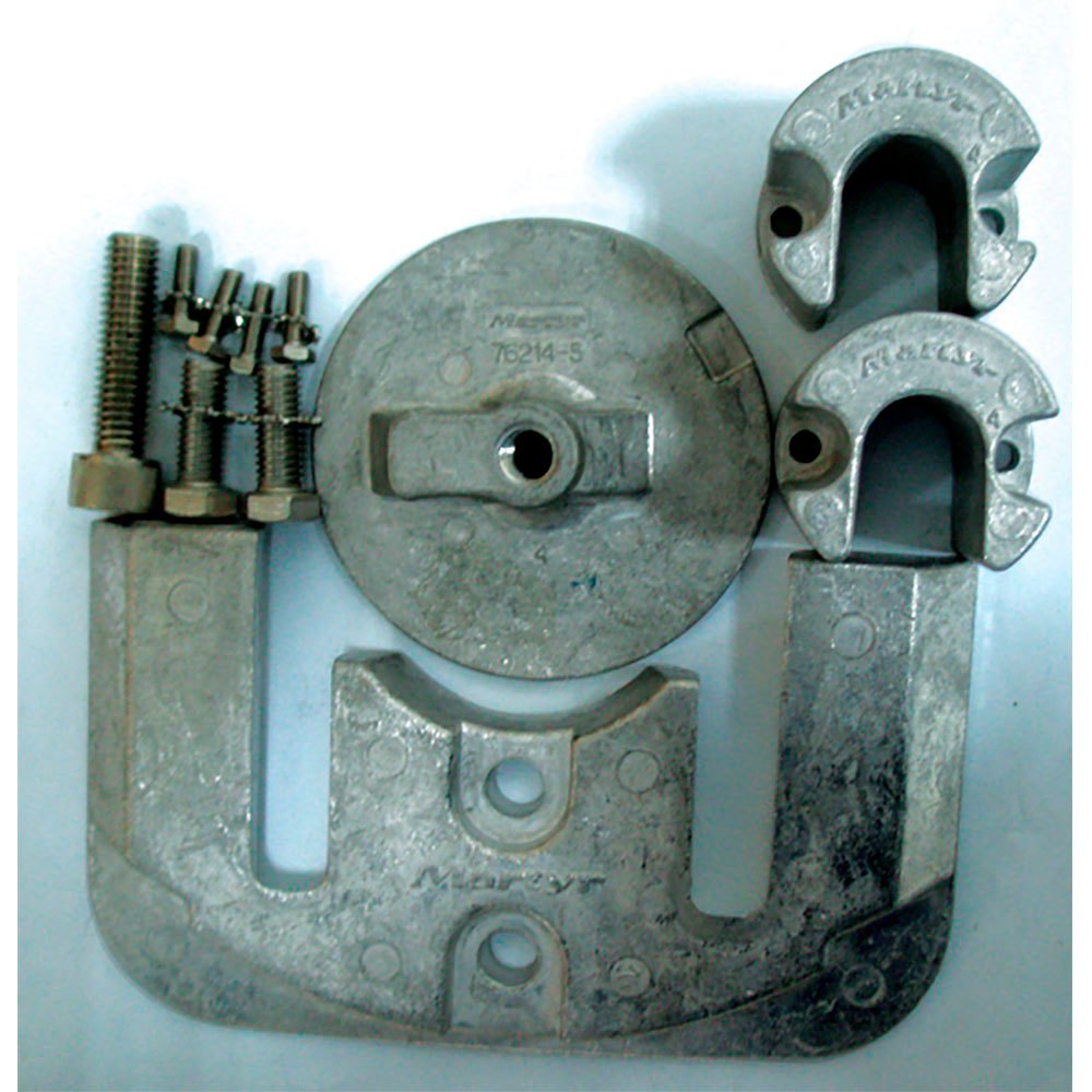 Martyr Anodes Mini Diver Aluminium Hull Anode Silber 15.24 x 10.16 x 1.27 cm von Martyr Anodes