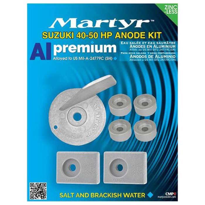 Martyr Anodes Suzuki 40-50cv Aluminium Anode Set Silber von Martyr Anodes