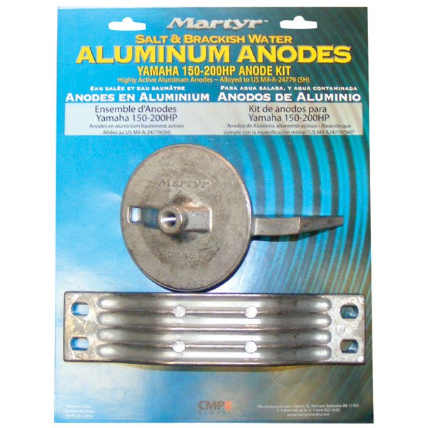 Martyr Anodes Yamaha 150-200hp Outboards Anode Kit Silber von Martyr Anodes