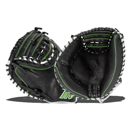 Marucci Sports Jungen Krewe Baseball-Handschuh, Schwarz/Neongrün von Marucci Sports