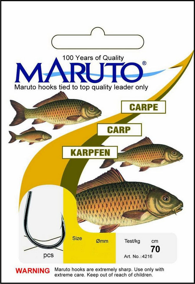 Maruto Karpfenhaken Maruto Karpfenhaken gebunden 70cm Vorfach Maruto Karpfenhaken Maruto Karpfenhaken gebunden 70cm Vorfach von Maruto
