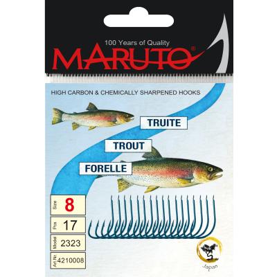 Maruto Maruto Forellenhaken blau Größe 6 SB16 von Maruto