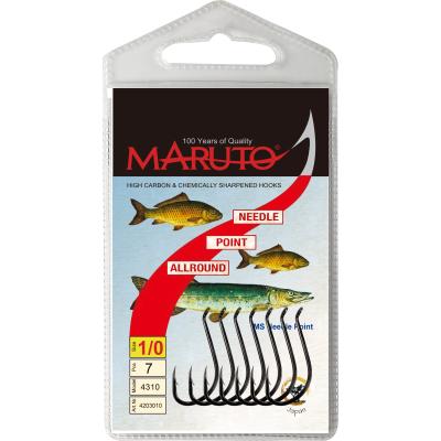 Maruto Maruto MS Needle Point Haken mit Öhr gunsmoke Größe 6 SB10 von Maruto
