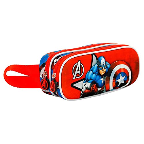 Captain America Gravity-3D Doppelfedermäppchen, Rot Captain America Gravity-3D Doppelfedermäppchen, Rot von Marvel