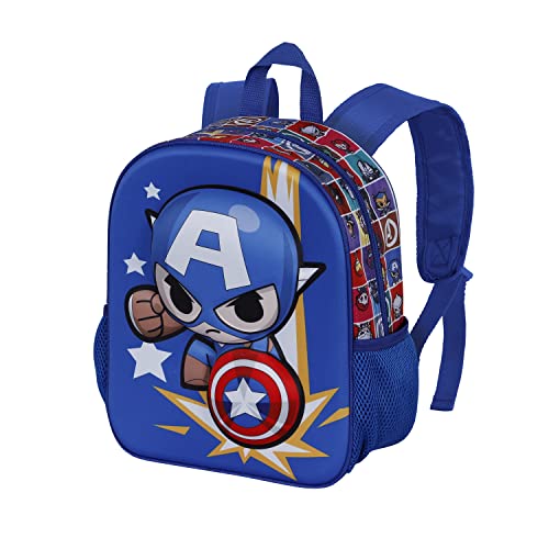 Captain America Punch-Kleiner 3D Rucksack, Blau Captain America Punch-Kleiner 3D Rucksack, Blau von Marvel