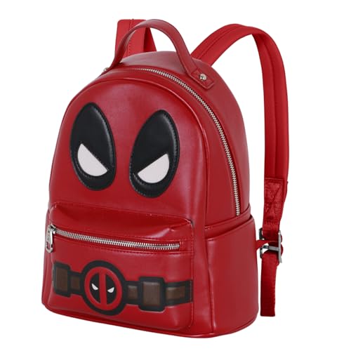 Deadpool Chibi-Heady Rucksack, Rot, 24,5 x 29 cm, Kapazität 8 L von Marvel