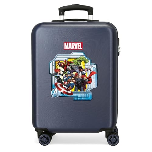 Joumma Marvel All Avengers Kabinenkoffer, blau, 38 x 55 x 20 cm, starr, 2 kg, seitlicher Kombinationsverschluss, ABS, 2 kg, 35 l, Handgepäck, blau, Talla única, Kabinenkoffer Joumma Marvel All Avengers Kabinenkoffer, blau, 38 x 55 x 20 cm, starr, 2 kg, seitlicher Kombinationsverschluss, ABS, 2 kg, 35 l, Handgepäck, blau, Talla única, Kabinenkoffer von Marvel