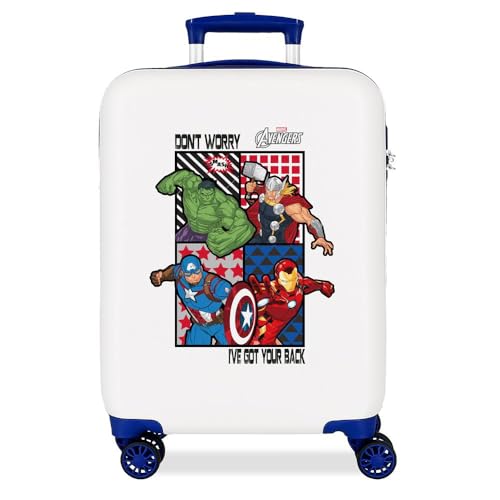Joumma Marvel All Avengers Kabinenkoffer, weiß, 38 x 55 x 20 cm, starr, 2 kg, 2 kg, 35 l, Handgepäck, weiß, Talla única, Kabinenkoffer Joumma Marvel All Avengers Kabinenkoffer, weiß, 38 x 55 x 20 cm, starr, 2 kg, 2 kg, 35 l, Handgepäck, weiß, Talla única, Kabinenkoffer von Marvel