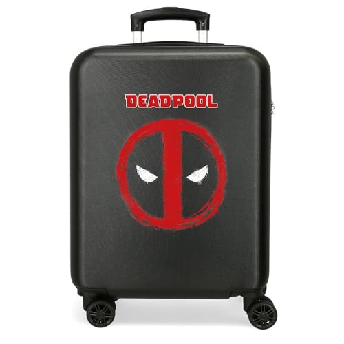 Joumma Marvel Deadpool Kabinenkoffer, Schwarz, 38 x 55 x 20 cm, starr, 2 kg, seitlicher Kombinationsverschluss, ABS, 2 kg, 34 l, Handgepäck, Schwarz, Talla única, Kabinenkoffer Joumma Marvel Deadpool Kabinenkoffer, Schwarz, 38 x 55 x 20 cm, starr, 2 kg, seitlicher Kombinationsverschluss, ABS, 2 kg, 34 l, Handgepäck, Schwarz, Talla única, Kabinenkoffer von Marvel