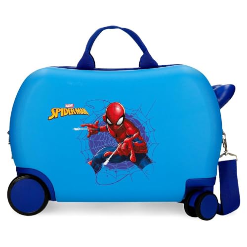 Joumma Marvel Spiderman Action-Kinderkoffer, Blau, 45 x 31 x 20 cm, starr, 1,8 kg, seitlicher Kombinationsverschluss, ABS, 1,8 kg, 27,9 l, Handgepäck, blau, Talla única, Kinderkoffer Joumma Marvel Spiderman Action-Kinderkoffer, Blau, 45 x 31 x 20 cm, starr, 1,8 kg, seitlicher Kombinationsverschluss, ABS, 1,8 kg, 27,9 l, Handgepäck, blau, Talla única, Kinderkoffer von Marvel