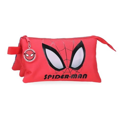 Marvel Joumma Bags Disney, Spiderman Authentic, Kulturbeutel, aus Polyester, verstellbarer Schultergurt, rot, Federmäppchen Marvel Joumma Bags Disney, Spiderman Authentic, Kulturbeutel, aus Polyester, verstellbarer Schultergurt, rot, Federmäppchen von Marvel