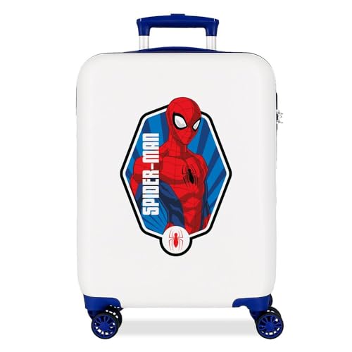 Joumma Marvel Spiderman Geo Kabinenkoffer, weiß, 38 x 55 x 20 cm, starr, 2 kg, 2 kg, 35 l, Handgepäck, weiß, Talla única, Kabinenkoffer Joumma Marvel Spiderman Geo Kabinenkoffer, weiß, 38 x 55 x 20 cm, starr, 2 kg, 2 kg, 35 l, Handgepäck, weiß, Talla única, Kabinenkoffer von Marvel