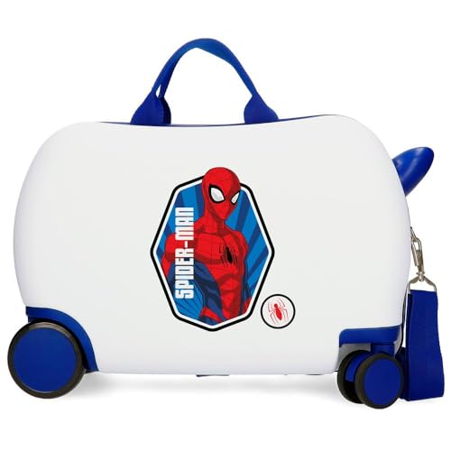 Joumma Marvel Spiderman Geo Kinderkoffer, weiß, 45 x 31 x 20 cm, starr, 1,8 kg, ABS-Seitenkombinationsverschluss, 1,8 kg, 27,9 l, Handgepäck, weiß, Talla única, Kinderkoffer Joumma Marvel Spiderman Geo Kinderkoffer, weiß, 45 x 31 x 20 cm, starr, 1,8 kg, ABS-Seitenkombinationsverschluss, 1,8 kg, 27,9 l, Handgepäck, weiß, Talla única, Kinderkoffer von Marvel