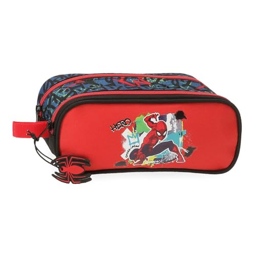 Disney Joumma Bags, Marvel, Spiderman, Urban Schulmäppchen, Federmäppchen für Kinder, aus Polyester., rot, Federmäppchen von Marvel