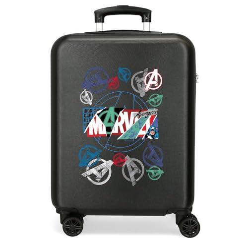 Joumma Marvel Spidey Team Up Kabinenkoffer, Blau, 38 x 55 x 20 cm, starr, ABS, seitlicher Kombinationsverschluss, 35 l, 2 kg, 4 Doppelrollen, Handgepäck, blau, Kabinenkoffer von Marvel