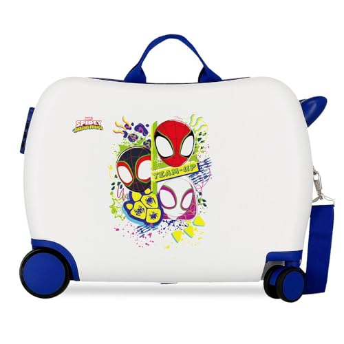 Joumma Marvel Team Spidey Kinderkoffer, weiß, 50 x 38 x 20 cm, starr, 1,8 kg, ABS-Kombinationsverschluss, 1,8 kg, 38 l, Handgepäck, weiß, Talla única, Kinderkoffer Joumma Marvel Team Spidey Kinderkoffer, weiß, 50 x 38 x 20 cm, starr, 1,8 kg, ABS-Kombinationsverschluss, 1,8 kg, 38 l, Handgepäck, weiß, Talla única, Kinderkoffer von Marvel