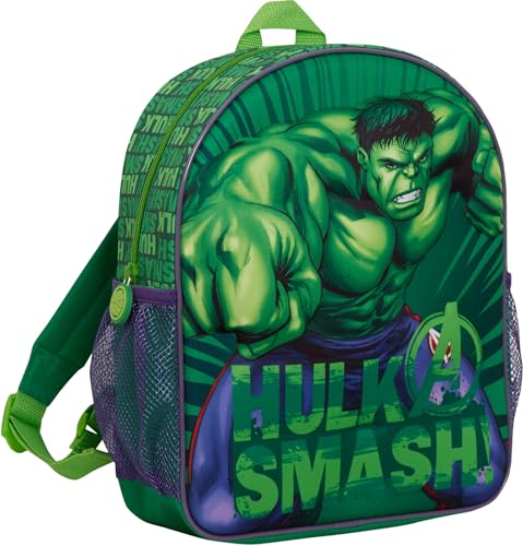 Jungen-Rucksack mit 3D-Motiv "Incredible Hulk", Marvel Avengers, Schule, Mittagessen, Reiserucksack Jungen-Rucksack mit 3D-Motiv "Incredible Hulk", Marvel Avengers, Schule, Mittagessen, Reiserucksack von Marvel