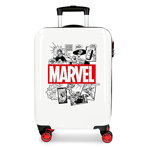 Marvel Avengers Comic Kabinenkoffer Weiß 40x55x20 cms Hartschalen ABS Kombinationsschloss 34L 2,6Kgs 4 Doppelräder Handgepäck Marvel Avengers Comic Kabinenkoffer Weiß 40x55x20 cms Hartschalen ABS Kombinationsschloss 34L 2,6Kgs 4 Doppelräder Handgepäck von Marvel